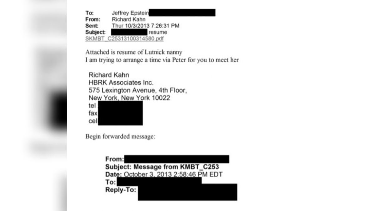 Photo of Jeffrey Epstein email