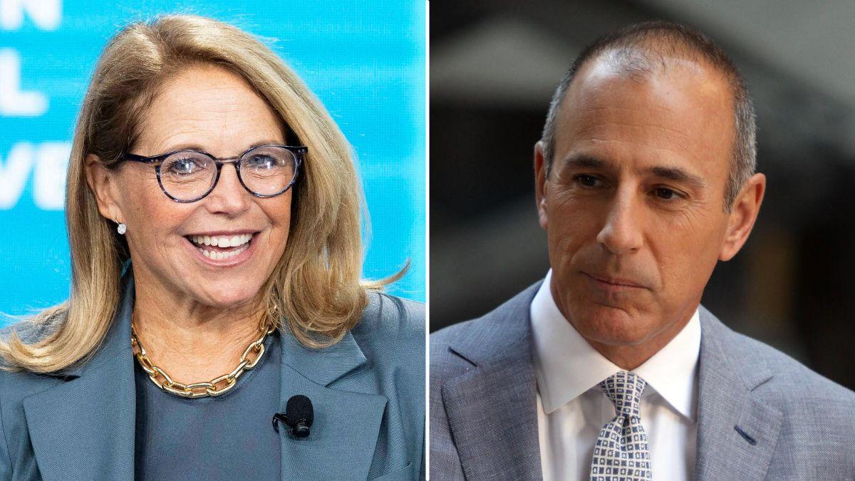 split image of Katie Couric and Matt Lauer