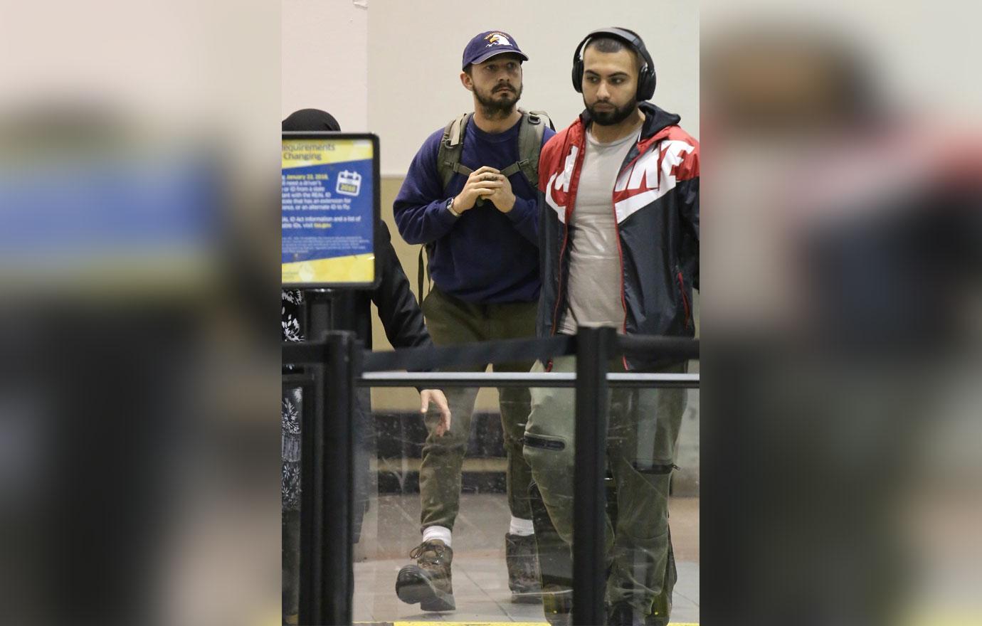 Shia LaBeouf LAX Airport After Georgia Court