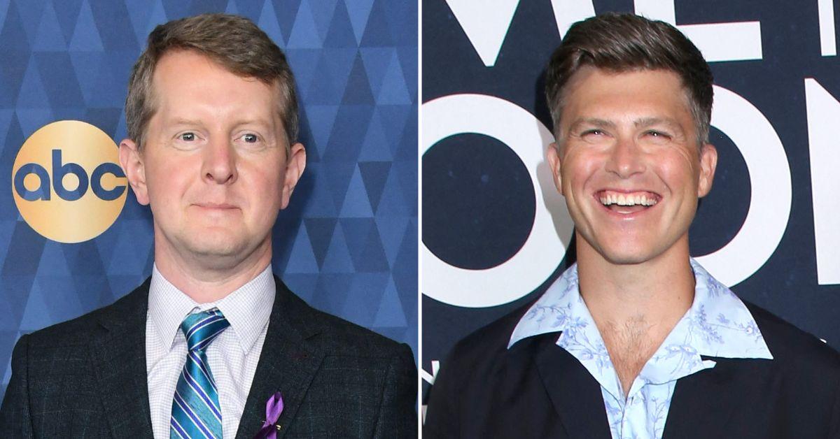 Composite Photo of Ken Jennings and Colin Jost