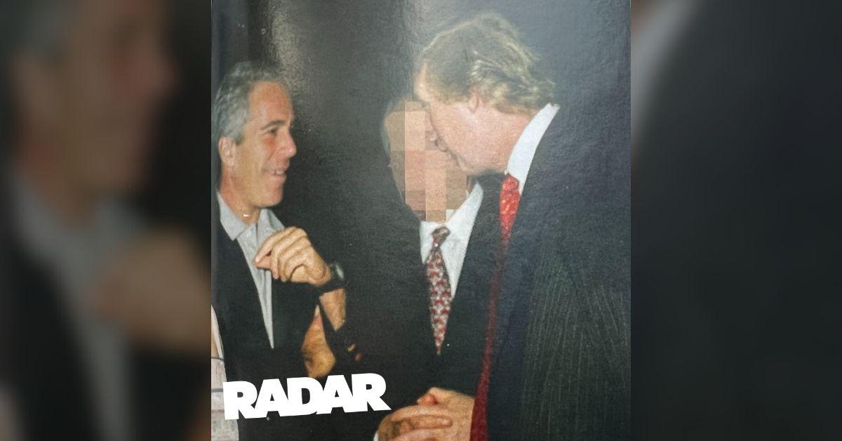 jeffrey epstein donald trump white radar logo