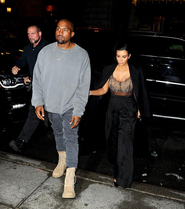 Always In Fashion: Busty Kim Kardashian & Kanye West Shine At Swanky NYC  Eatery In 10 Photos