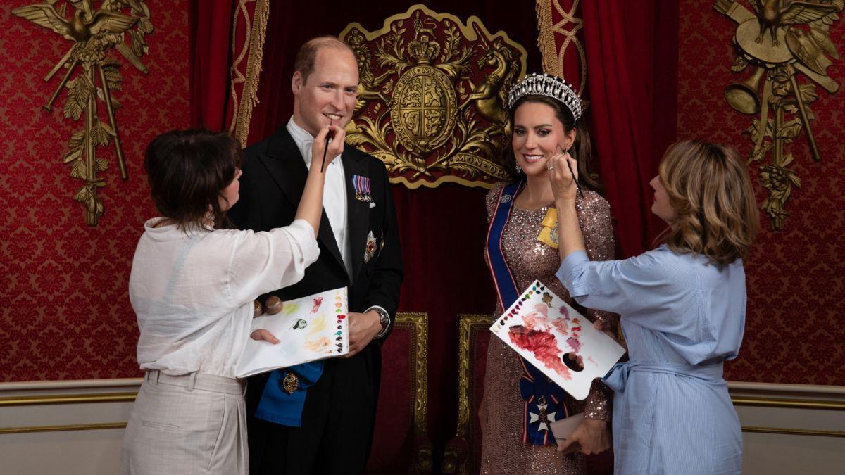 Photo of Prince William and Catherine, Princess of Wales wax figure