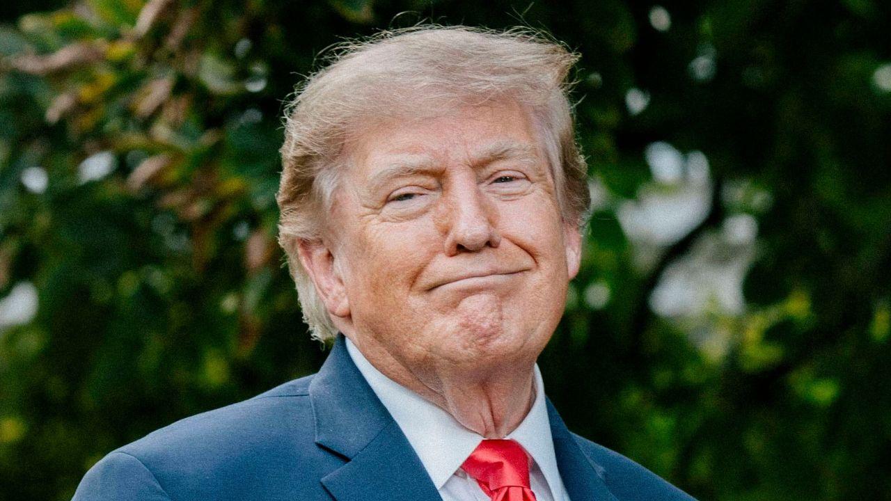 image of Donald Trump claimed Jaxson Dart introduced him 'the other day.'