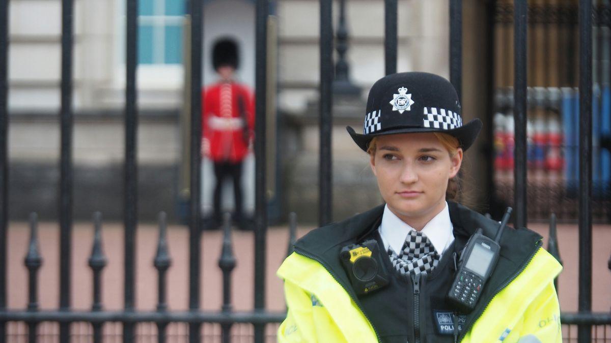 Photo of palace security officers