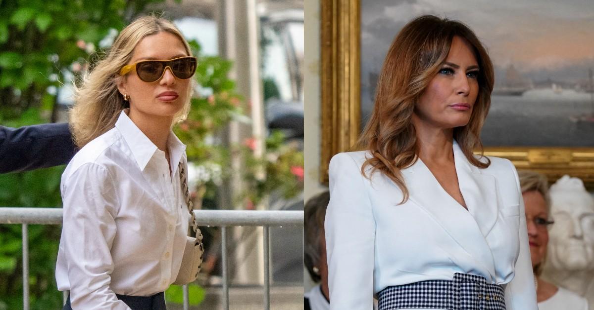 hunter bidens wife emulates melania trumps style in court fashion glow up