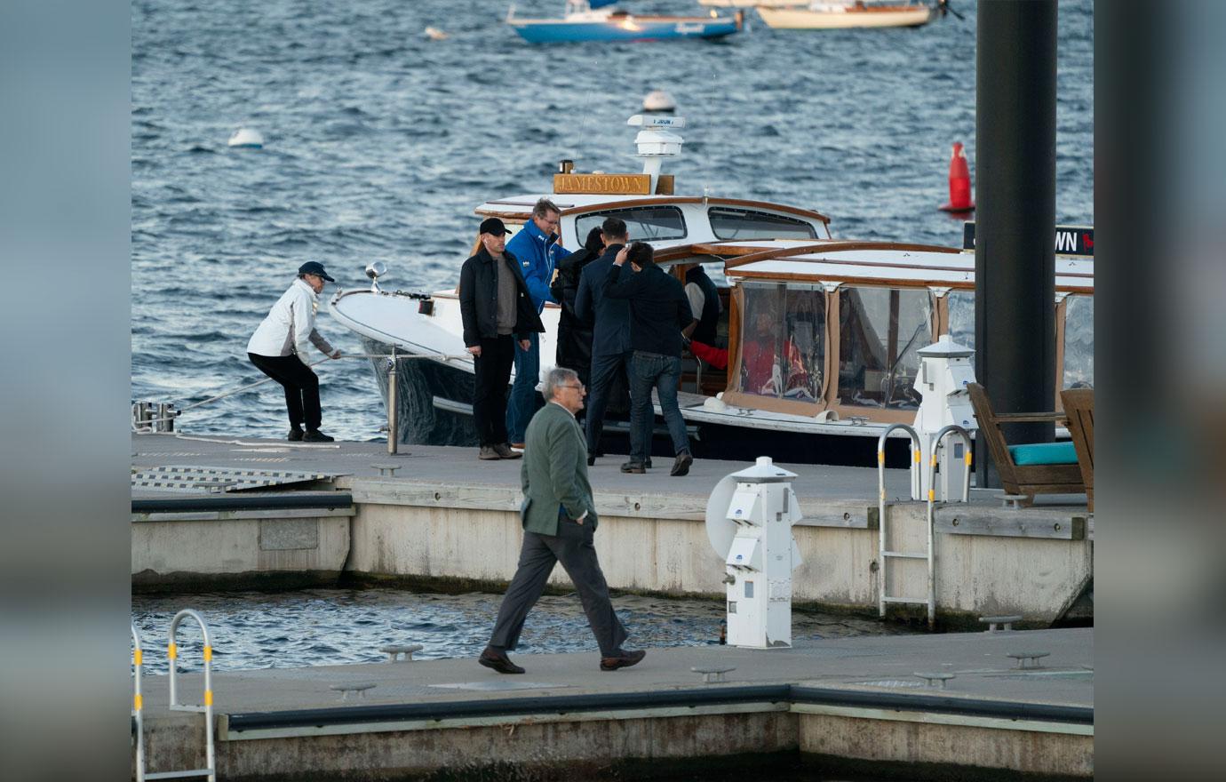 Friends Arrive For Jennifer Lawrence Wedding