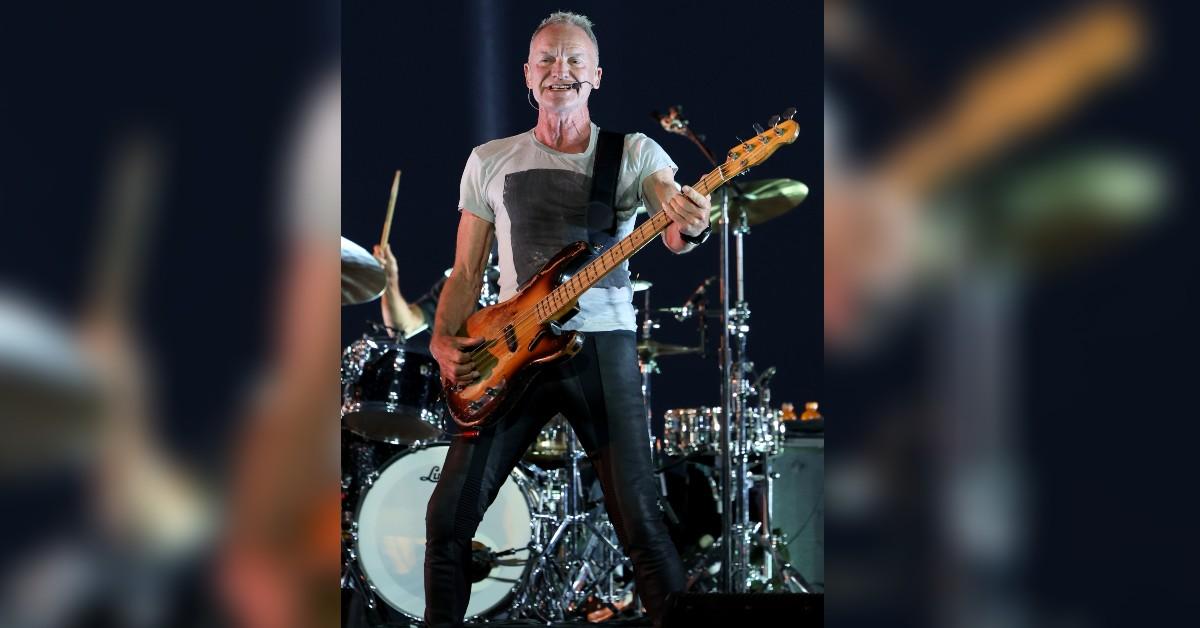 time grammy award winning artist sting performed at the global champions arabians tour miami beach presented by qatar airways on april