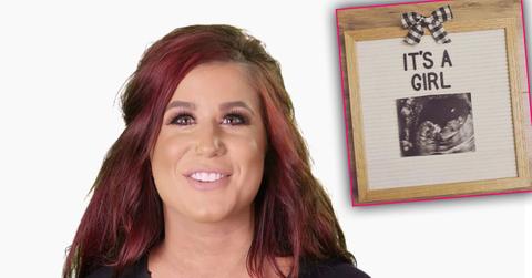 chelsea houska pregnant baby bump photos expecting girl teen mom 2
