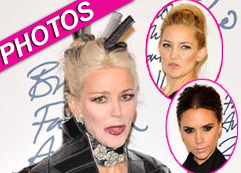 //daphne guinness victoria beckham kate hudson bfas wenn