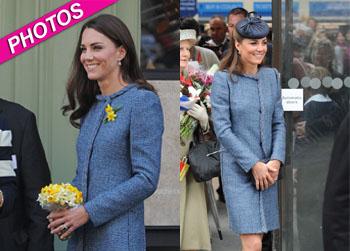 //kate middleton blue coat recycles