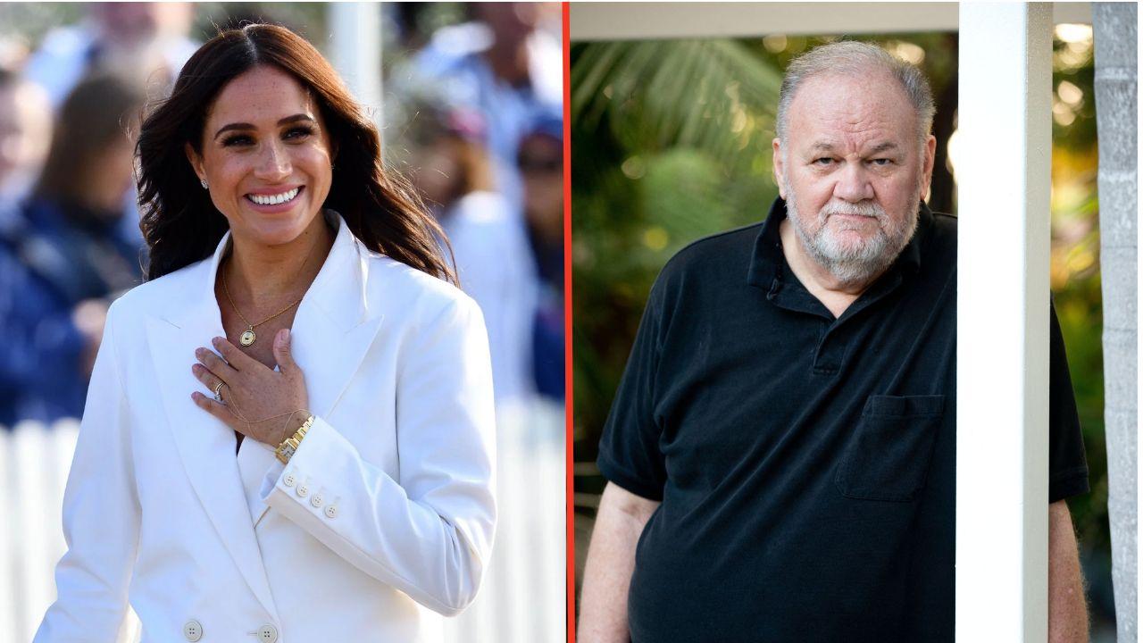 Split photos of Meghan and Thomas Markle Sr.