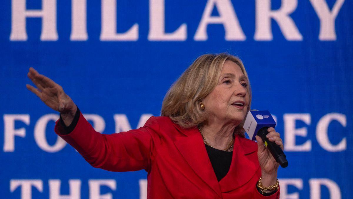 Hillary Clinton claimed Trump was trying to 'model' himself after Vladimir Putin.