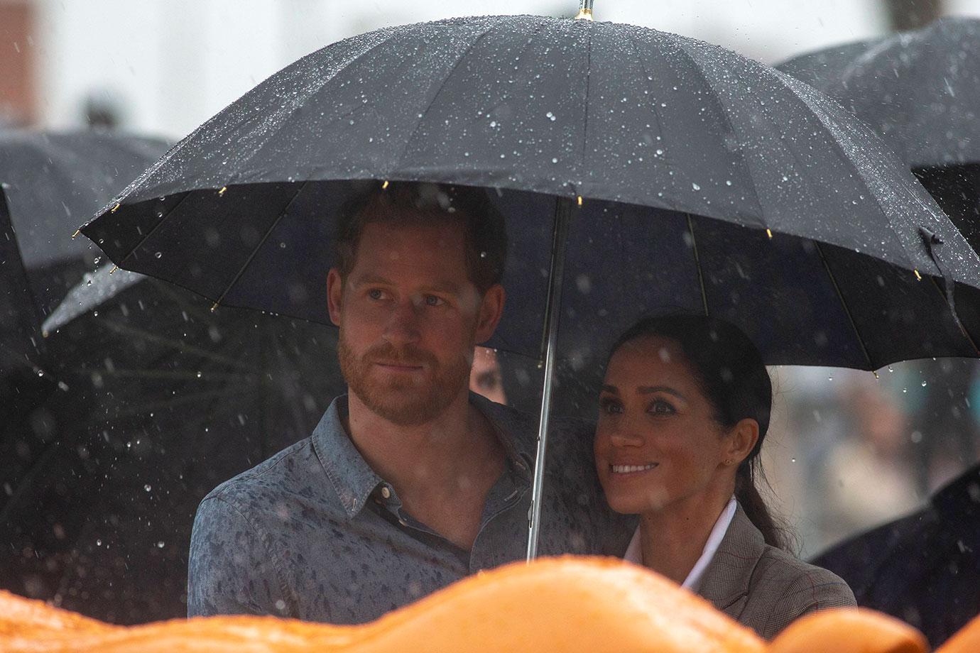 Meghan Markle Prince Harry PDA Smiles Australia