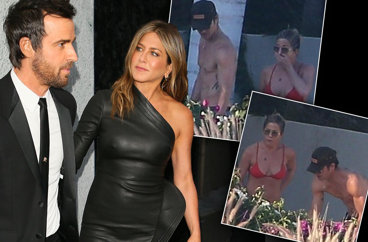 //Jennifer Aniston Justin Theroux Divorce Last Photos pp