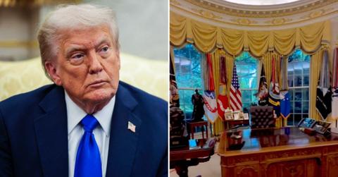 Photo of Donald Trump, Oval Office