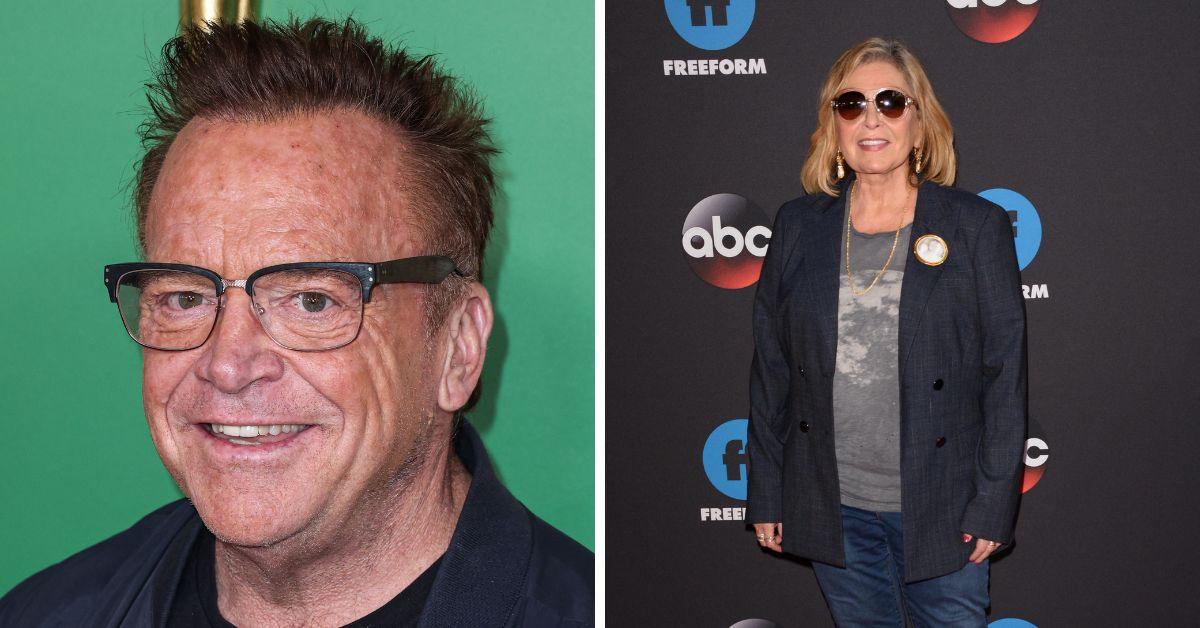 Photo of Tom Arnold and Roseanne Barr 