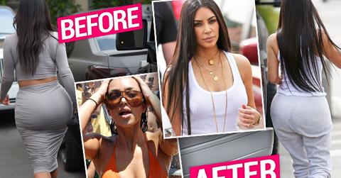 Kim Kardashian Plastic Surgery Boobs Butt Reduction Before After Pics