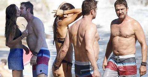 Gerard Butler Shirtless On The Beach In Malibu