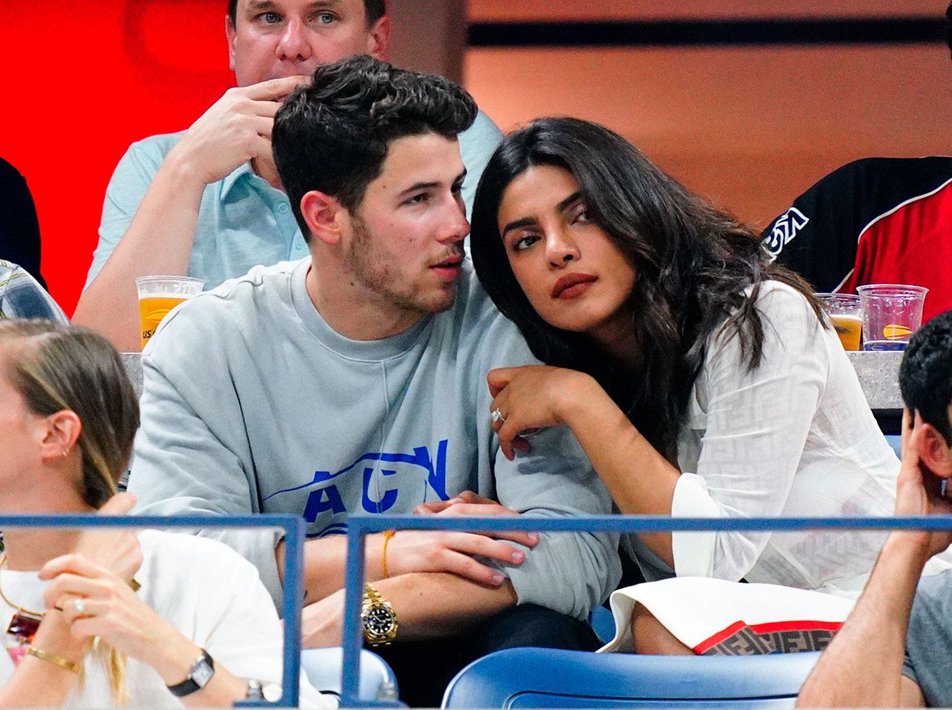 US Open Celebrities Priyanka Chopra Nick Jonas