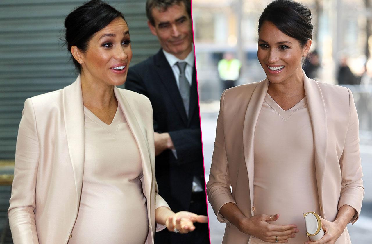 Meghan Markle steps out in a $35 maternity dress from H&M