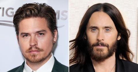 A photo of Dylan Sprouse alongside a photo of Jared Leto