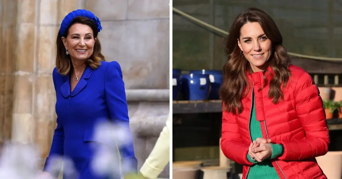 Split photos of Princess of Wales and Carole Middleton