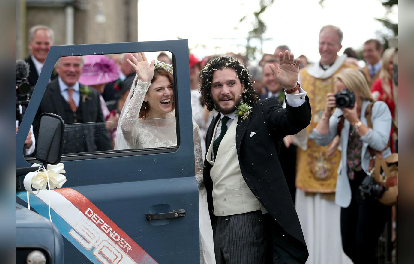 Kit Harington And Rose Leslie Marry In Scotland