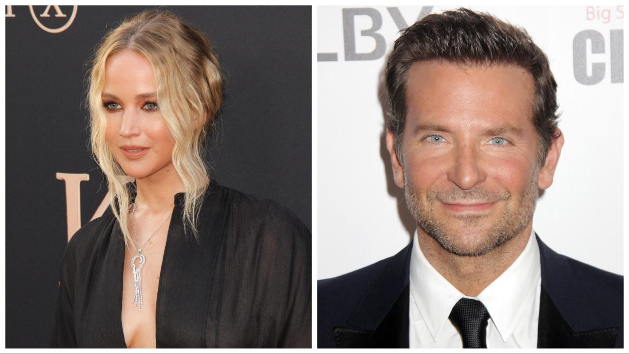 Jennifer Lawrence and Bradley Cooper