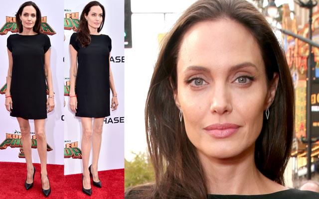 Angelina Jolie Scary Skinny Photos At Kung Fu Panda Premiere