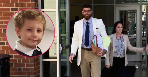 Jenelle Evans and David Eason appear in court. Inset, Kaden