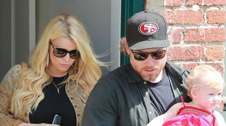 Jessica Simpson and Eric Johnson With Baby Maxwell