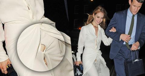 Lily James Dress Wardrobe Malfunction Nude Underwear