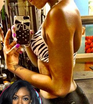 //porsha stewart work out not pregnant instagram tall