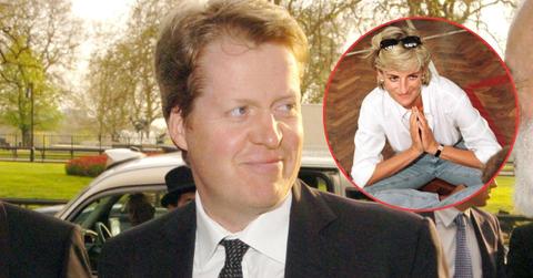 Photo of Charles Spencer with Princess Diana insert