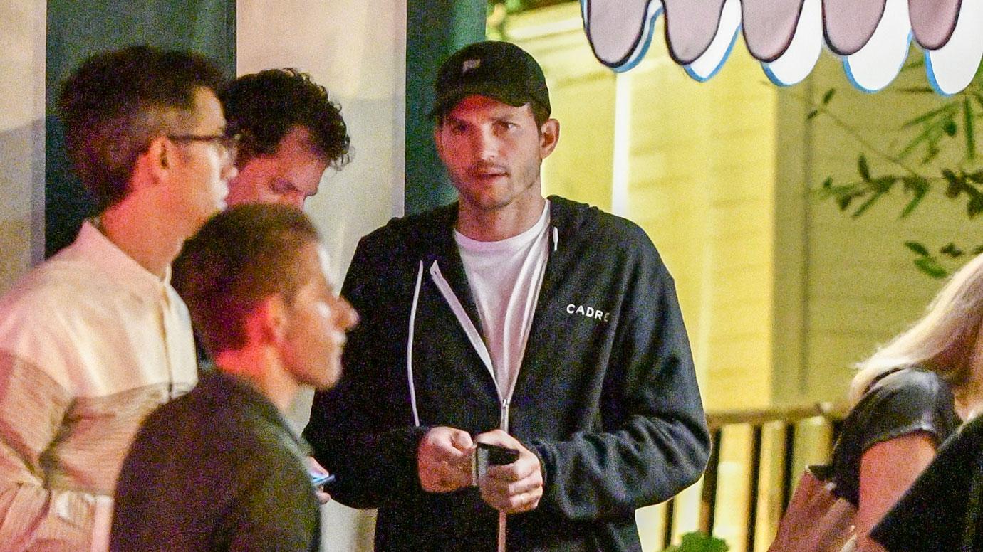 Ashton Kutcher Looks Angry After Demi Moore Accusations