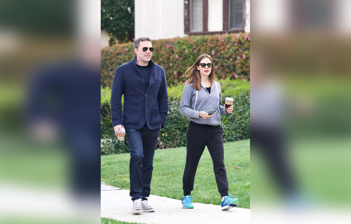 Ben Affleck Happy During Walk With Ex Jen Amid Talks Of Shacking Up With Lindsey