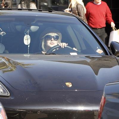 //lindsay lohan porsche