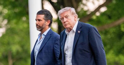 image of Donald Trump Jr and Donald Trump