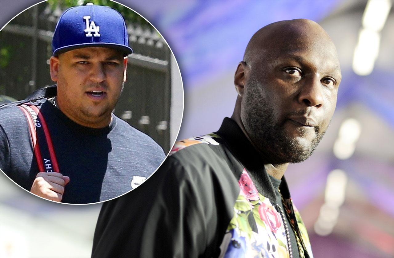 Lamar Odom Rob Kardashian Feud Khloe Divorce