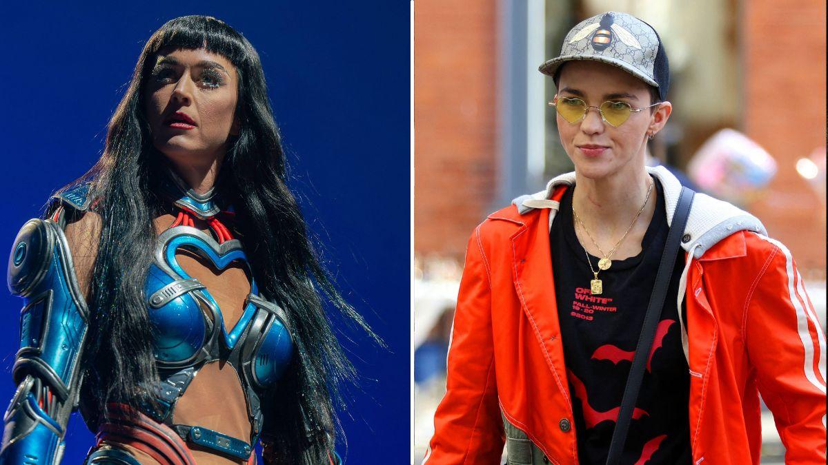 Split photo of Katy Perry and Ruby Rose