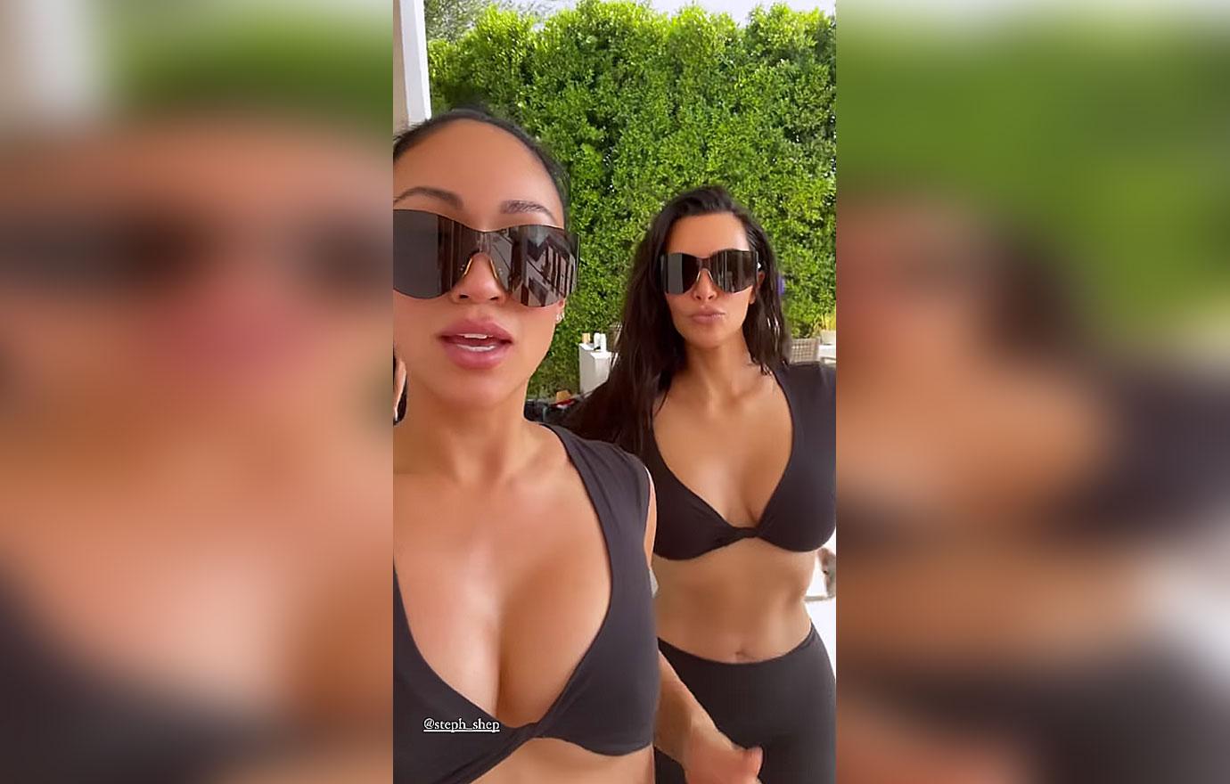 Kim Kardashian Parties With Frenemy Stephanie Shepherd In Paradise