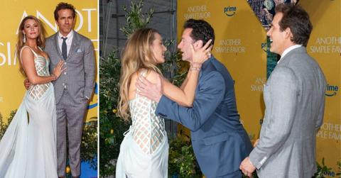 Photo of Blake Lively, Ryan Reynolds and Hugh Jackman