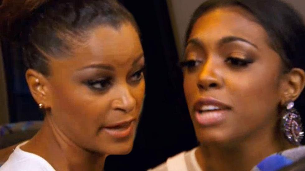 Porscha Williams And Claudia Jordan Fight