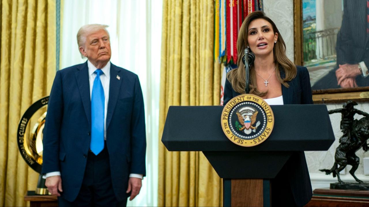 Donald Trump and Alina Habba