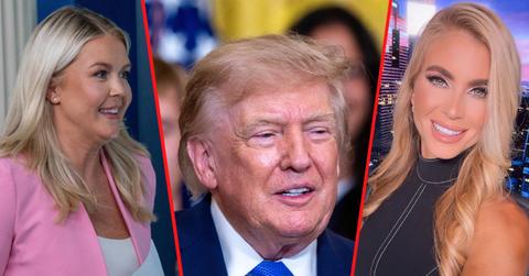 Photo of Karoline Leavitt, Donald Trump, Katie Zacharia
