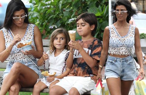 Kourtney Kardashian On Solo Day Trip With Kids On Natucket Vacation