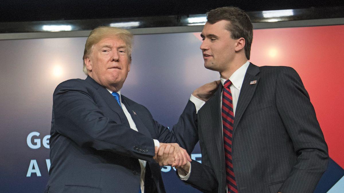 Photo of Donald Trump, Charlie Kirk