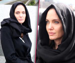 //working mom angelina jolie wears a traditional headscarf on un humanitarian mission tall