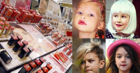 celebrity kids wearing makeup